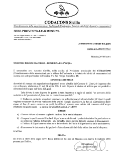 acqua codacons