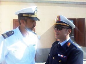 capo Miuccio e il comandante della Polizia Municipale, Blasco