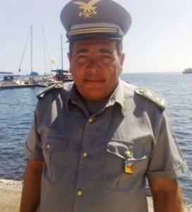 Il comandante della Guardia Forestale di Lipari, Angelo Coco