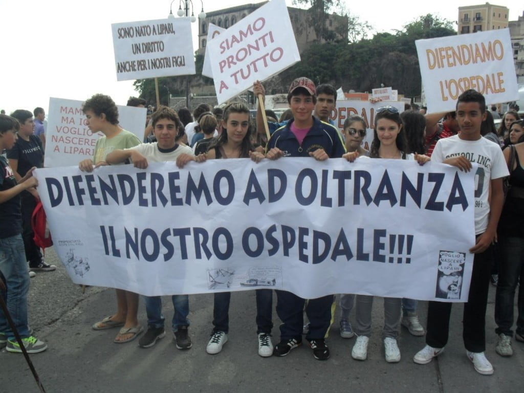 protesta ospedale