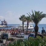 turisti di giornata a Vulcano