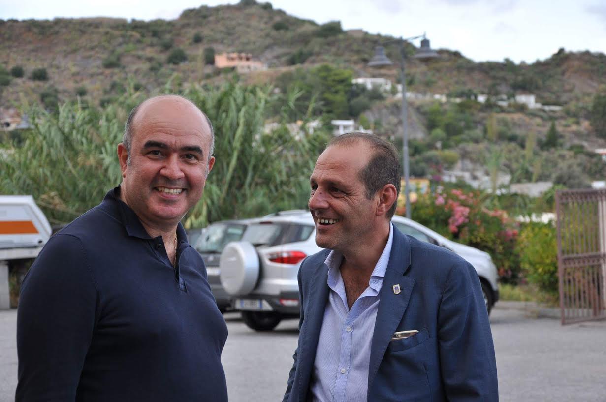 Angelo Sidoti con il sindaco Marco Giorgianni
