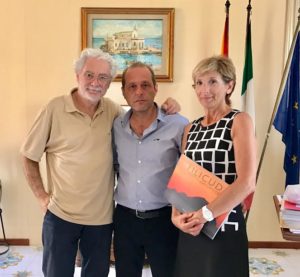Zanetti con il sindaco Marco Giorgianni e l'assessore designato Ersilia Paino