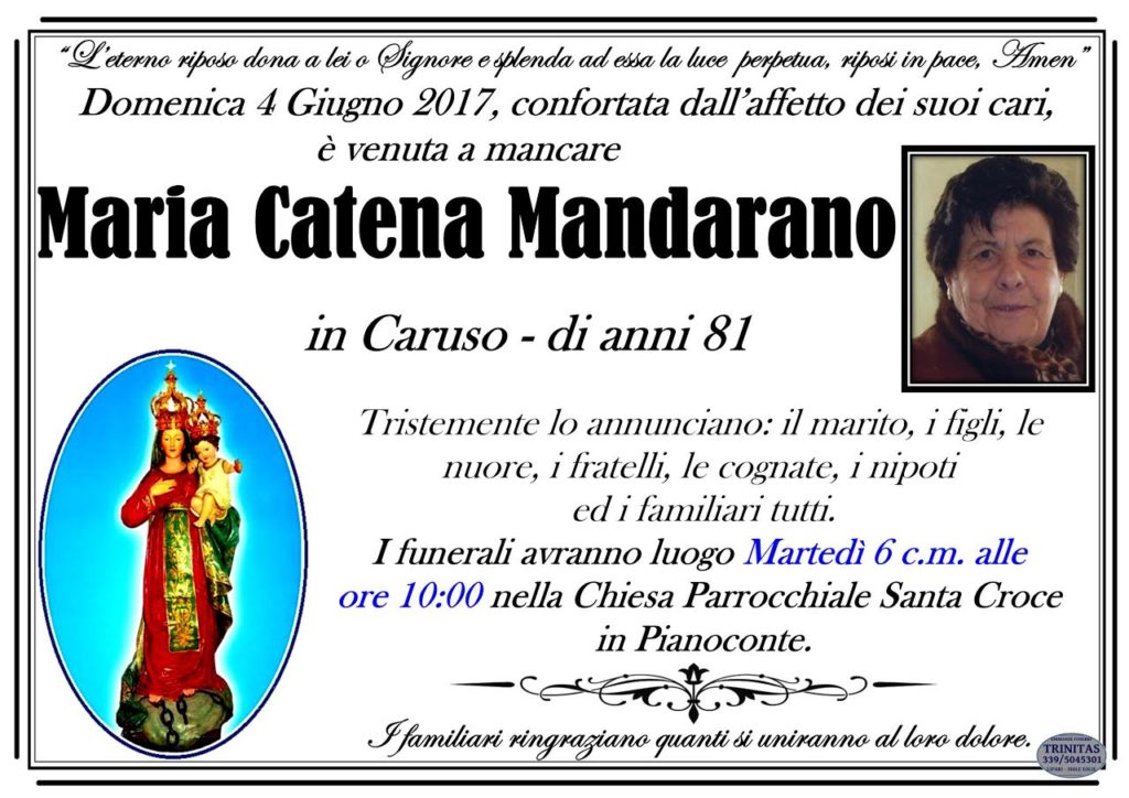 morte mandarano