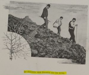 222 LA DESCENTE VERS GINOSTRA SUR LES LAVES.