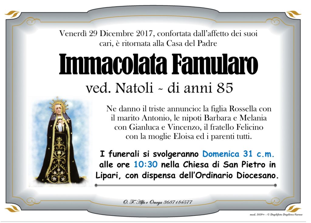 11- A Madonna Addolorata senza foto (Famularo Immacolata)