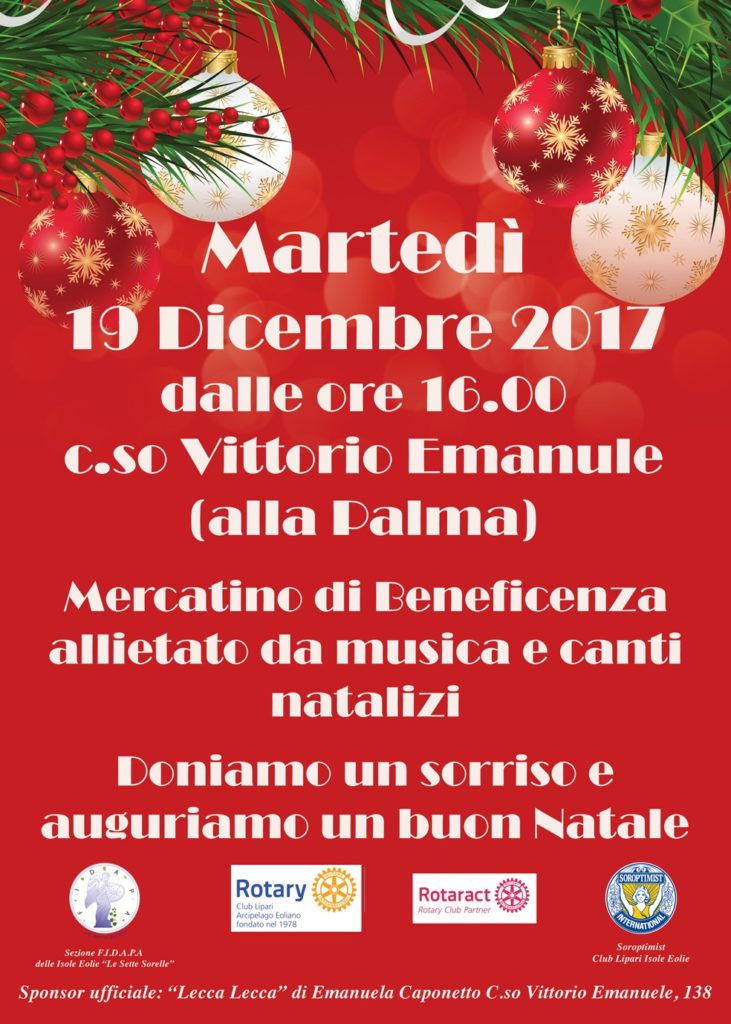 Locandina Mercatino di Beneficenza