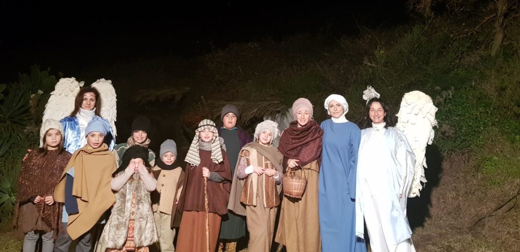 i protagonisti del Presepe vivente di Vulcano. In replica il 6 gennaio