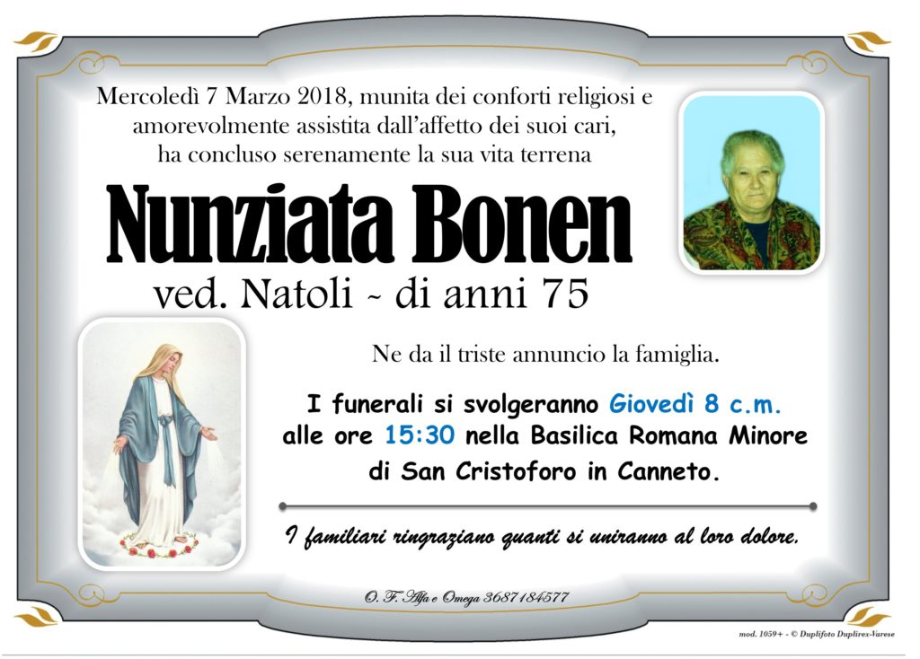 26 - B con foto (Bonen Nunziata)