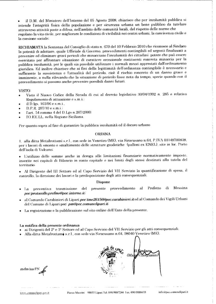 ordinanza palloni enel 2