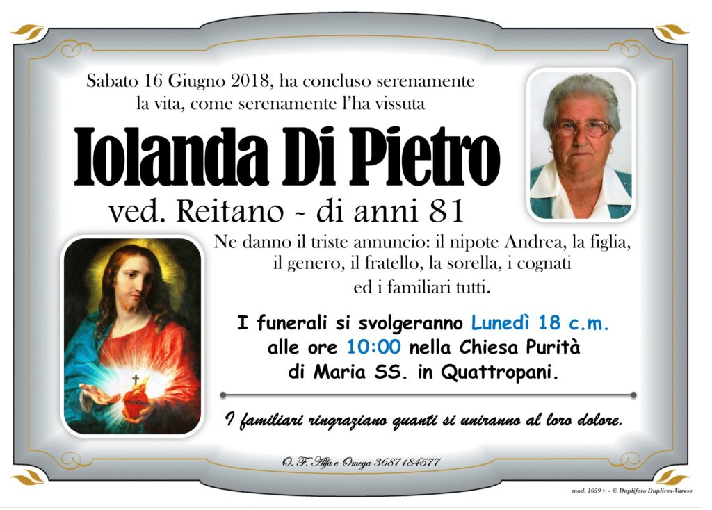 21 - B con foto (Di Pietro Iolanda ved. Reitano)