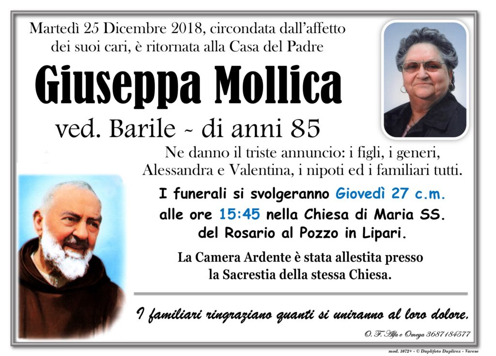 32 - B con foto (Mollica Giuseppa ved. Barile)
