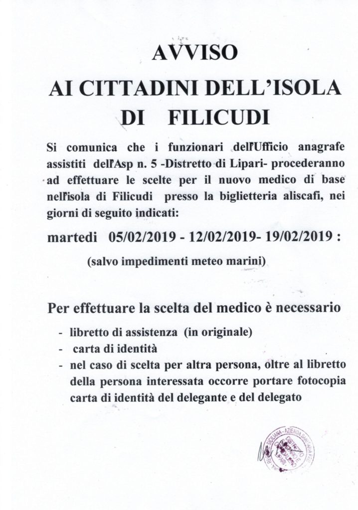 avviso filicudi
