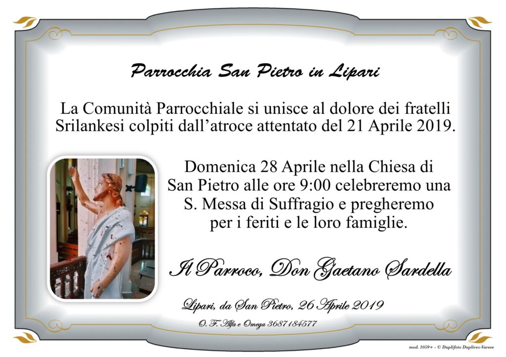 Messa in suffragio Srilankesi