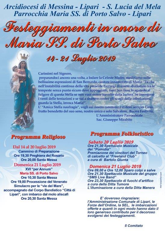 manifesto folkloristico e religioso