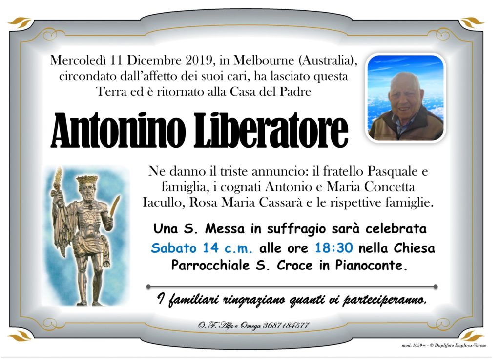 messa in suffragio (Liberatore Antonino)