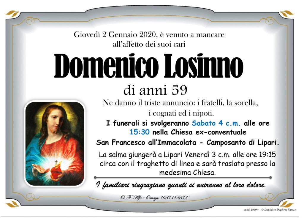 E' morto Domenico Losinno