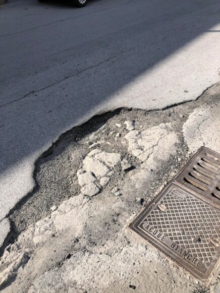 Canneto, pericolo buche lungomare : cittadino lamenta danni 1