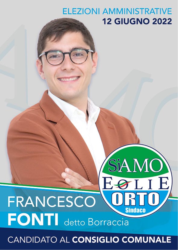 Candidati al Consiglio comunale Orto Sindaco : Francesco Fonti
