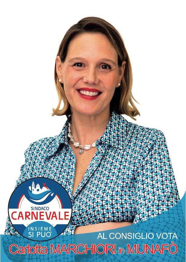 Candidati al Consiglio comunale Sindaco Carnevale : Carlotta Marchiori in Munafò