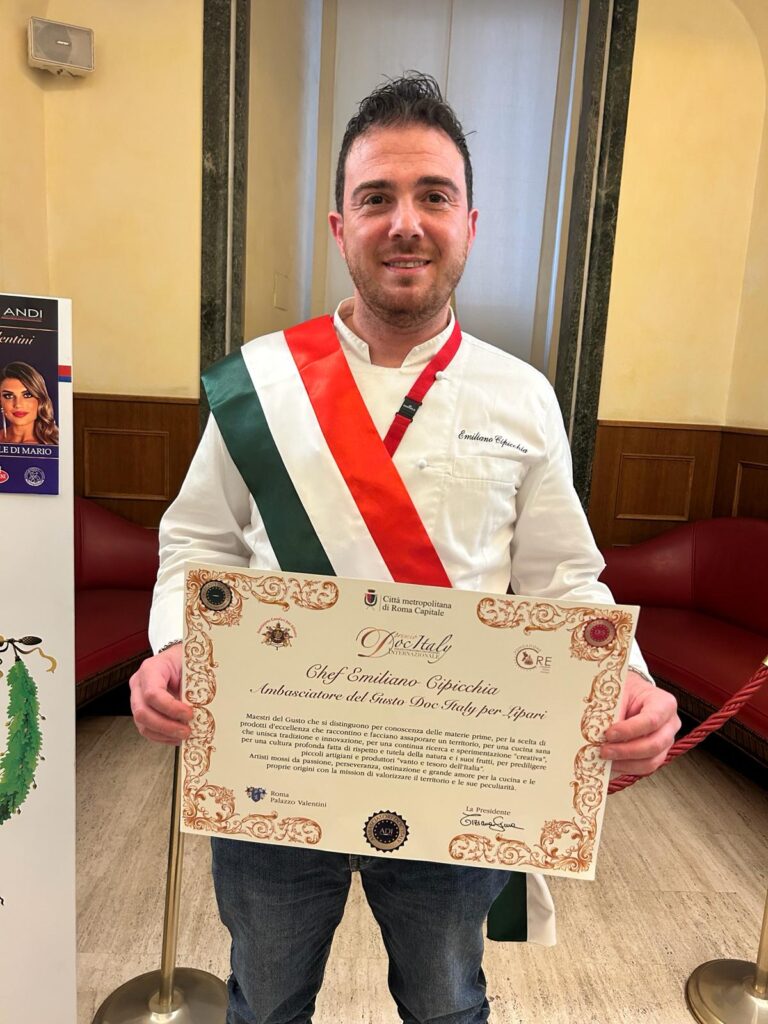 Lipari ha un "Ambasciatore del Gusto doc Italy"