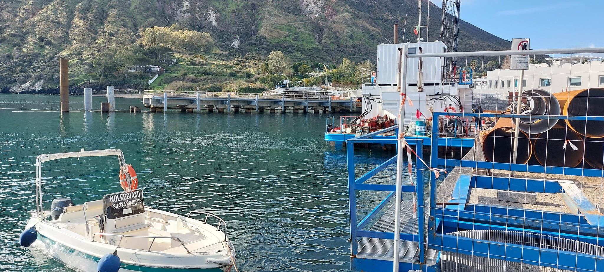 Vulcano tra lavori al nuovo pontile e alla pozza dei fanghi 1