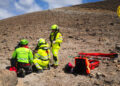 Vulcano : soccorso turista tedesco sul cratere 2