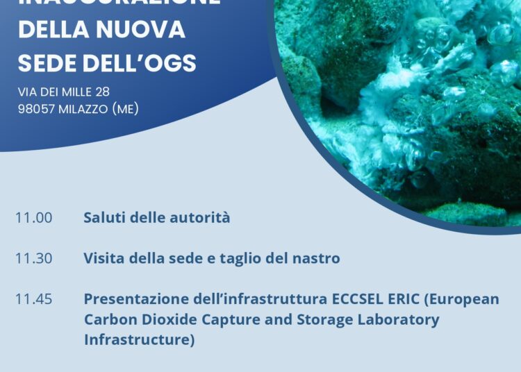A Milazzo inaugurazione della nuova sede OGS, le attività a Panarea