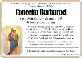 E' morta Concetta Barbaraci ved. Mirabito 5
