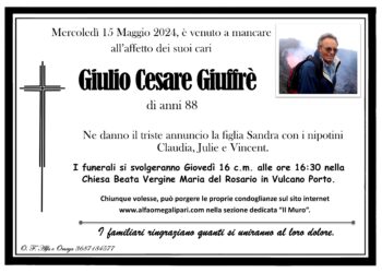 E' morto Giulio Cesare Giuffrè 1
