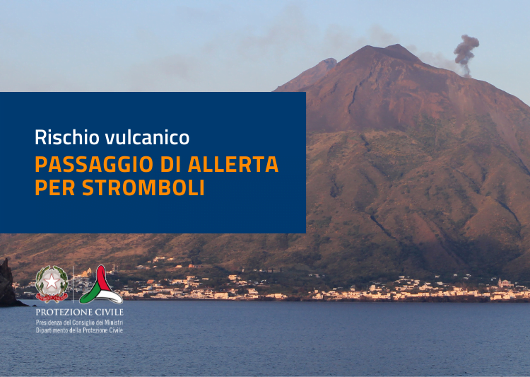 Stromboli : allerta arancione per il vulcano