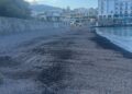 Portinente : la spiaggia del centro di Lipari