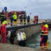 Tremestieri (Me) VdF recuperano furgone finito in mare