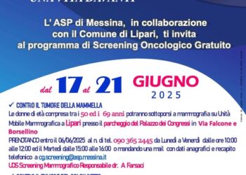 Settimana della salute a Lipari: screening gratuiti contro tre tipi di tumore