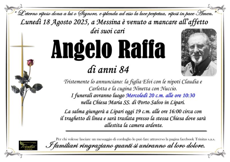 E' morto il prof. Angelo Raffa, il ricordo di Pino La Greca 1