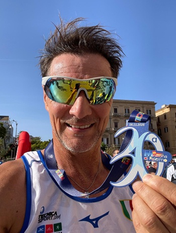 Carlo Lanza torna a correre : a Palermo un buon 6° posto