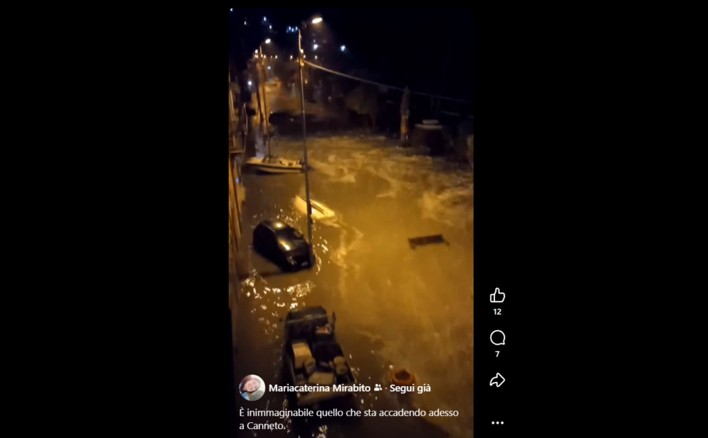 Canneto, una notte che ricorda la mareggiata del 1981 2