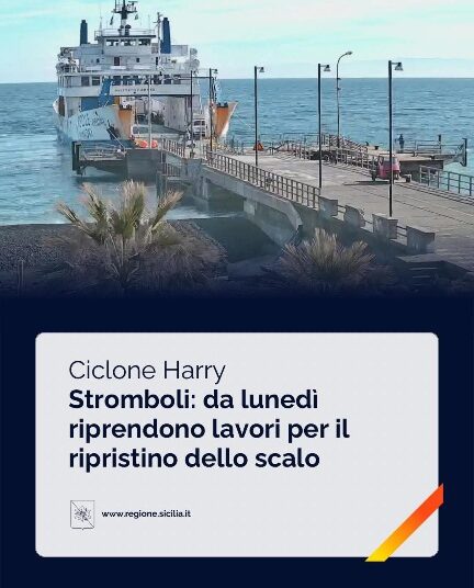 Maltempo, da domani lavori per il ripristino dello scalo di Stromboli