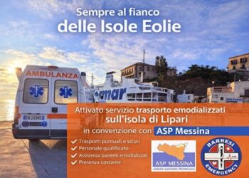 Lipari, parte serfvizio trasporto emodializzati in