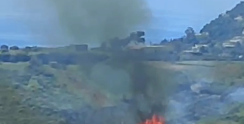 Lipari, primo incendio stagionale a Santa Margherita