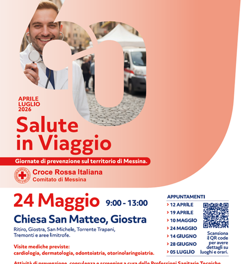 "Salute in Viaggio" di Caronte & Tourist con Croce Rossa Italiana arriva a Giostra