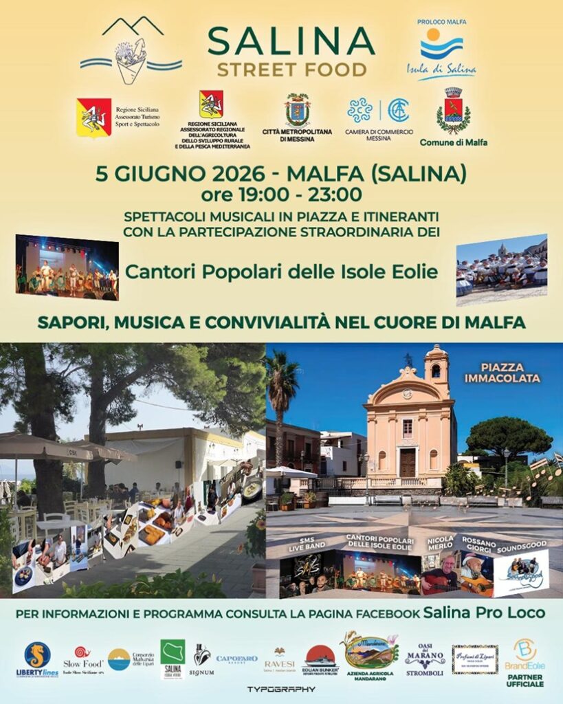 Salina Street Food: a Malfa la festa del gusto che inaugura l’estate eoliana