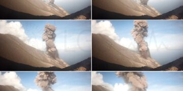 Stromboli, esplosione maggiore dal cratere nord