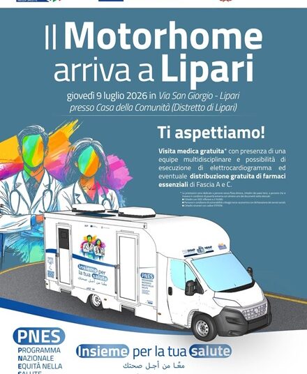 L'Asp 5 porta il Motorhome della salute a Lipari