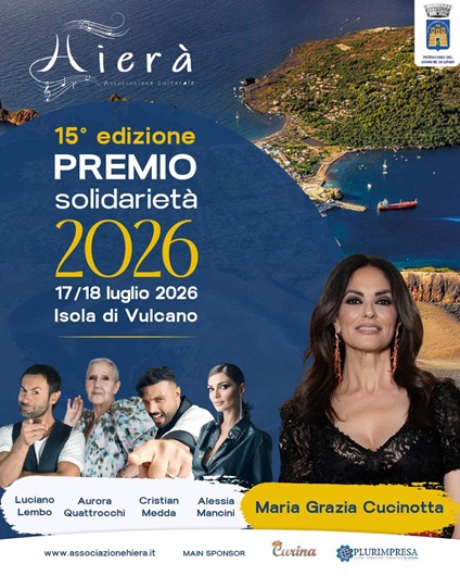 Premio Solidarietà, a Vulcano la 15ª edizione tra spettacolo e beneficenza