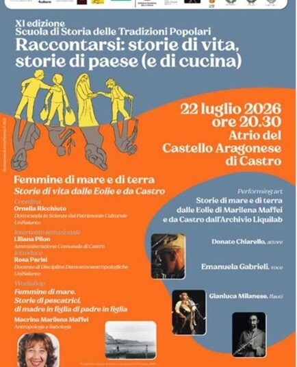 Marilena Maffei a Castro racconta le storie delle pescatrici eoliane