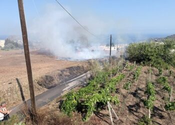 Incendio anche a Cugna di Vigna, residenti impauriti