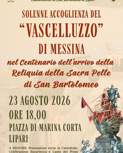 Lipari riabbraccia il Vascelluzzo di Messina a cento anni dall’arrivo della reliquia