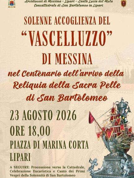 Lipari riabbraccia il Vascelluzzo di Messina a cento anni dall’arrivo della reliquia