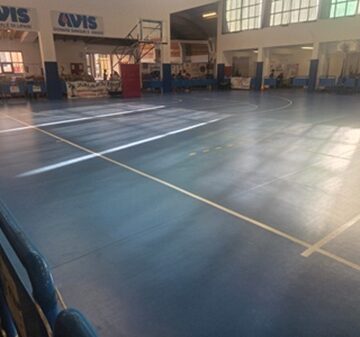 Nuovo pavimento sportivo al Palasport Biviano 1